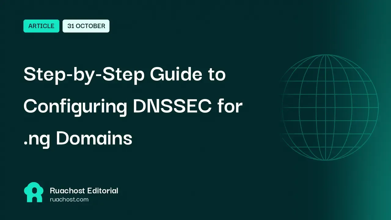 Step-by-Step Guide to Configuring DNSSEC for .ng Domains